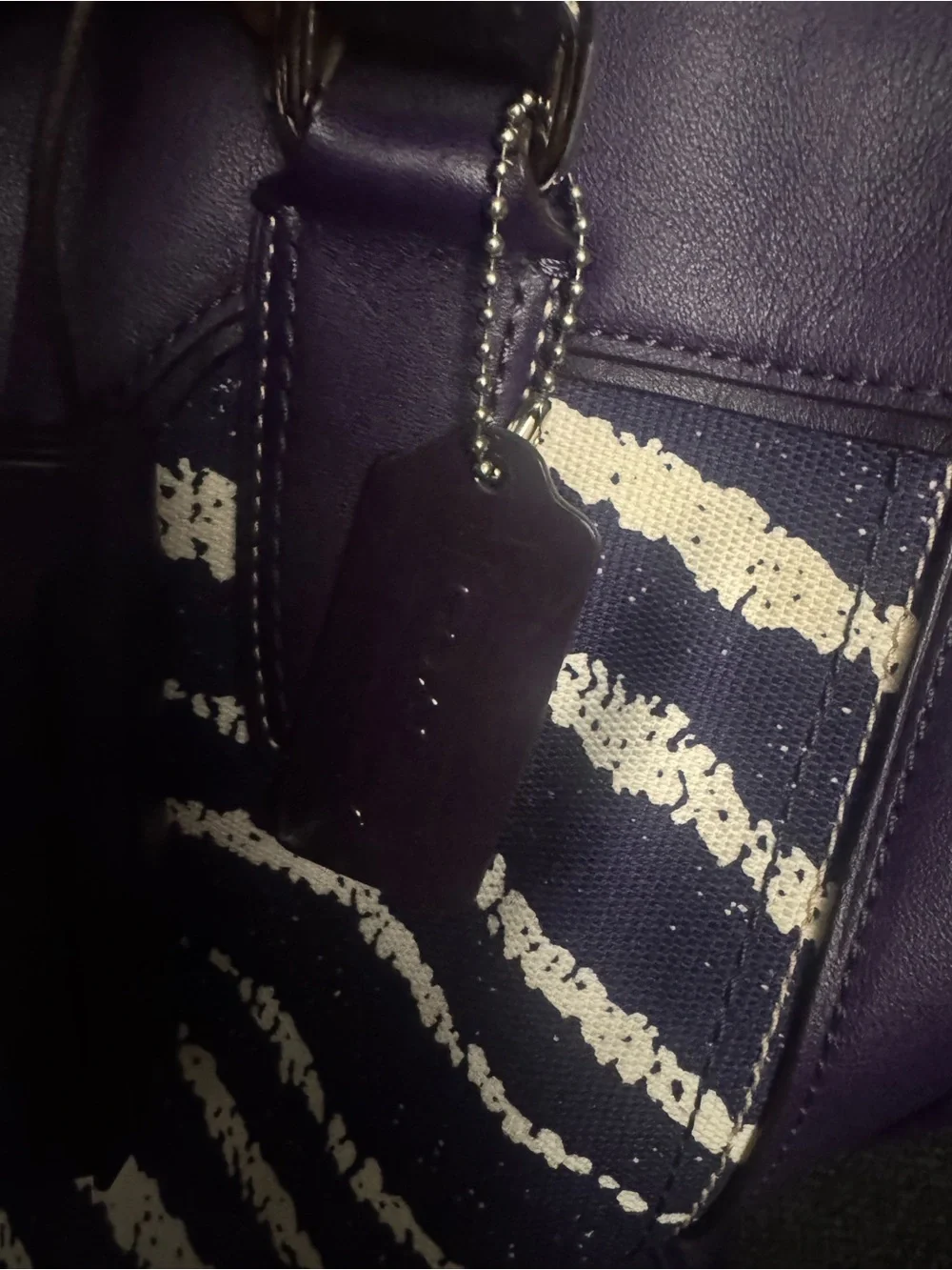 Coach Legacy Candace Carryall - Zebra Print - EUC